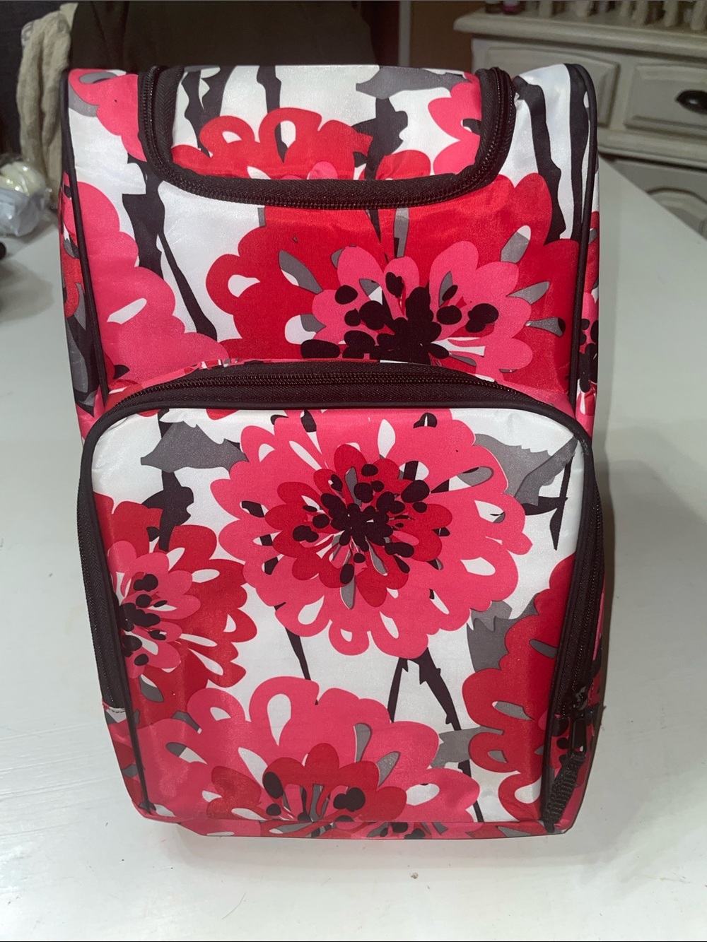Thirty-One Pack n pour thermal Picnic wine cooler bag Bold Bloom